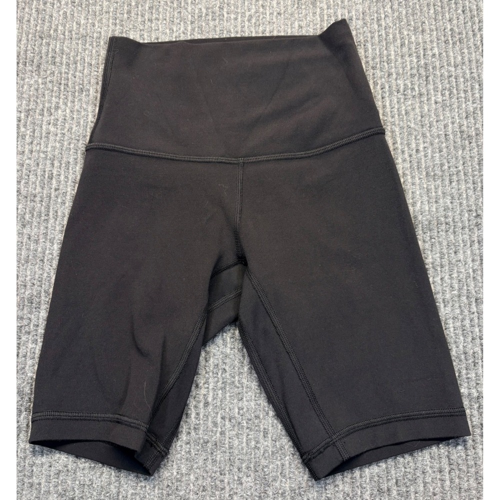 Lululemon Align High-Rise Short 6 Black Nulu Yoga Biker Shorts Size 0
